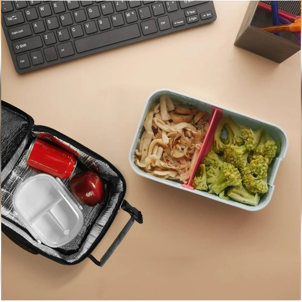 Lunch Bag Reusable Small Lunch Box for Men Insulated Portable Lunchbox NwT